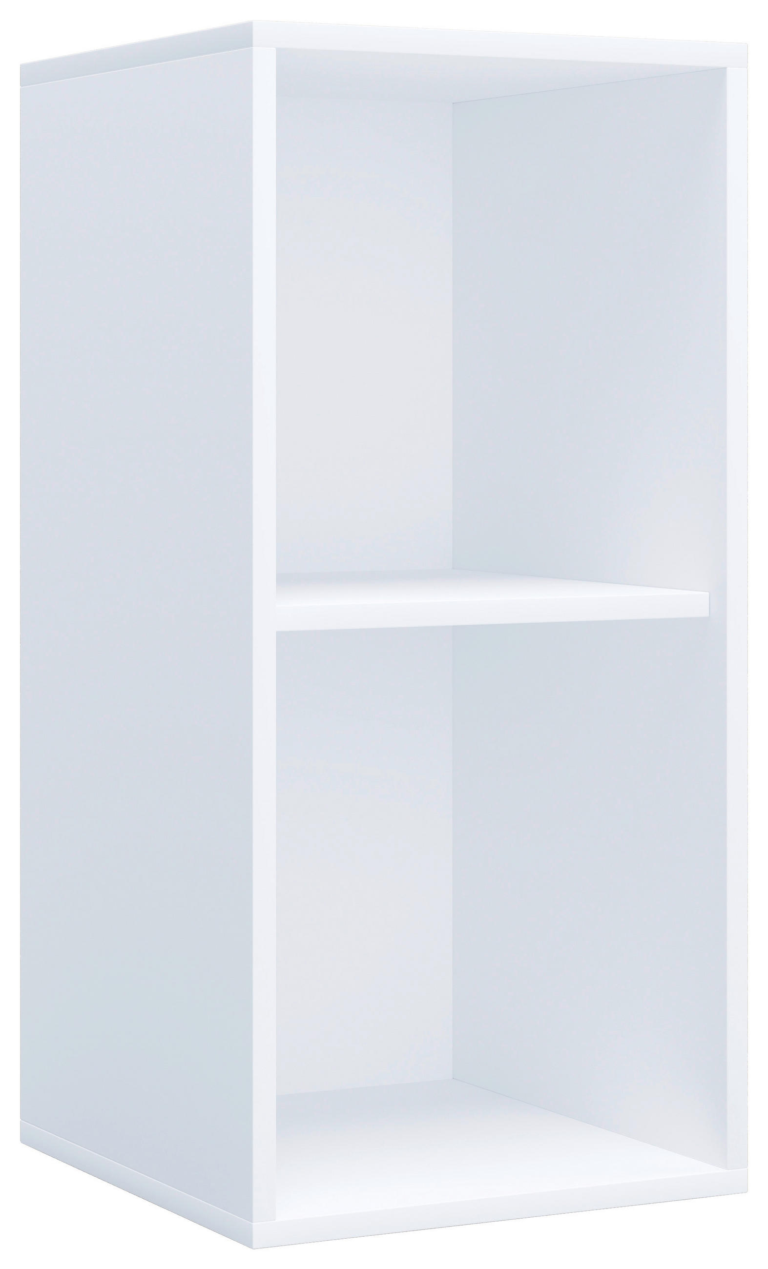 AKTENREGAL Weiß  - Buchefarben/Weiß, MODERN, Holzwerkstoff (35/74/37cm) - MID.YOU