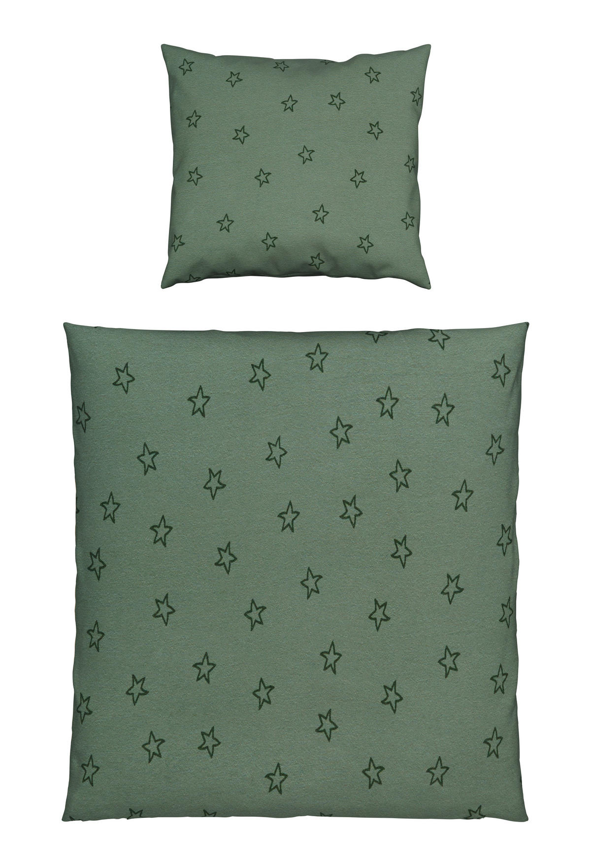BABYBETTWÄSCHE 80/80 cm  - Grün, Basics, Textil (80/80cm) - Patinio