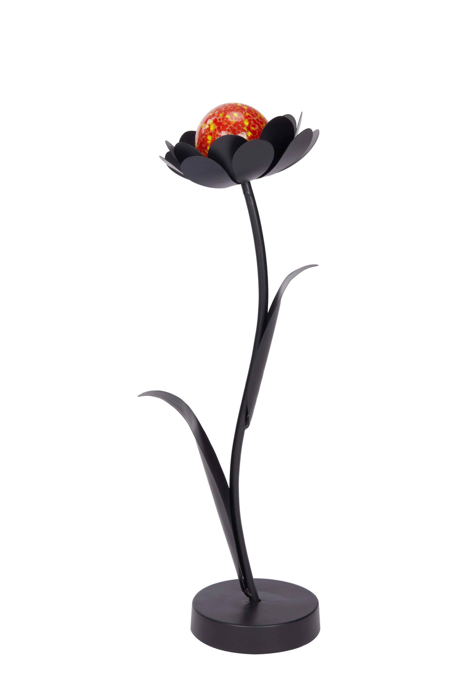 FLOARE DECORATIVĂ - portocaliu/negru, Basics, sticlă/metal (20,5/56/18cm) - Ambia Home