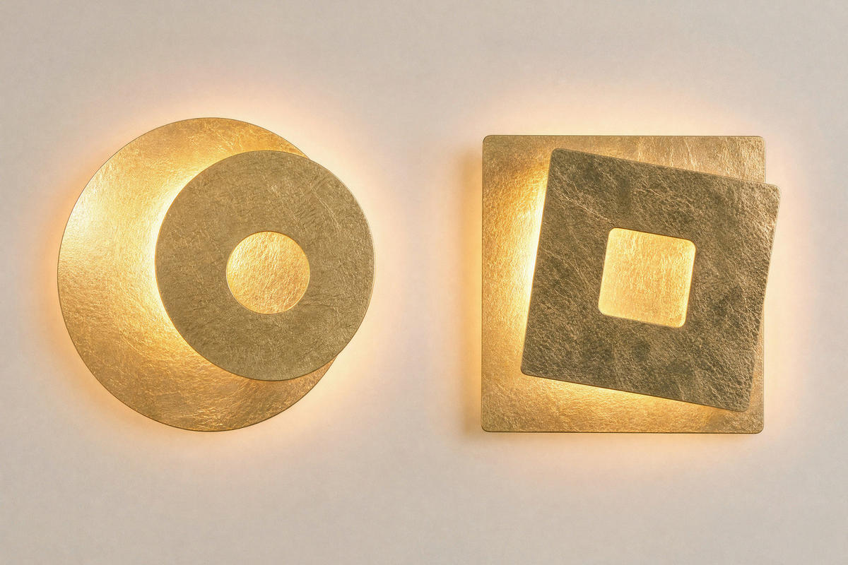 NÁSTENNÉ LED SVIETIDLO, 18/7,2 cm  - zlatá, Design, kov (18/7,2cm) - Trio Leuchten