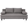 SCHLAFSOFA Webstoff Anthrazit  - Anthrazit/Schwarz, Design, Textil/Metall (197/84/92,5cm) - home24