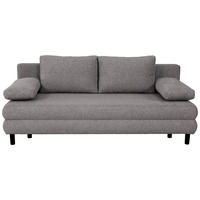 SCHLAFSOFA  mit Webstoff Anthrazit  - Anthrazit/Schwarz, Design, Textil/Metall (197/84/92,5cm) - home24
