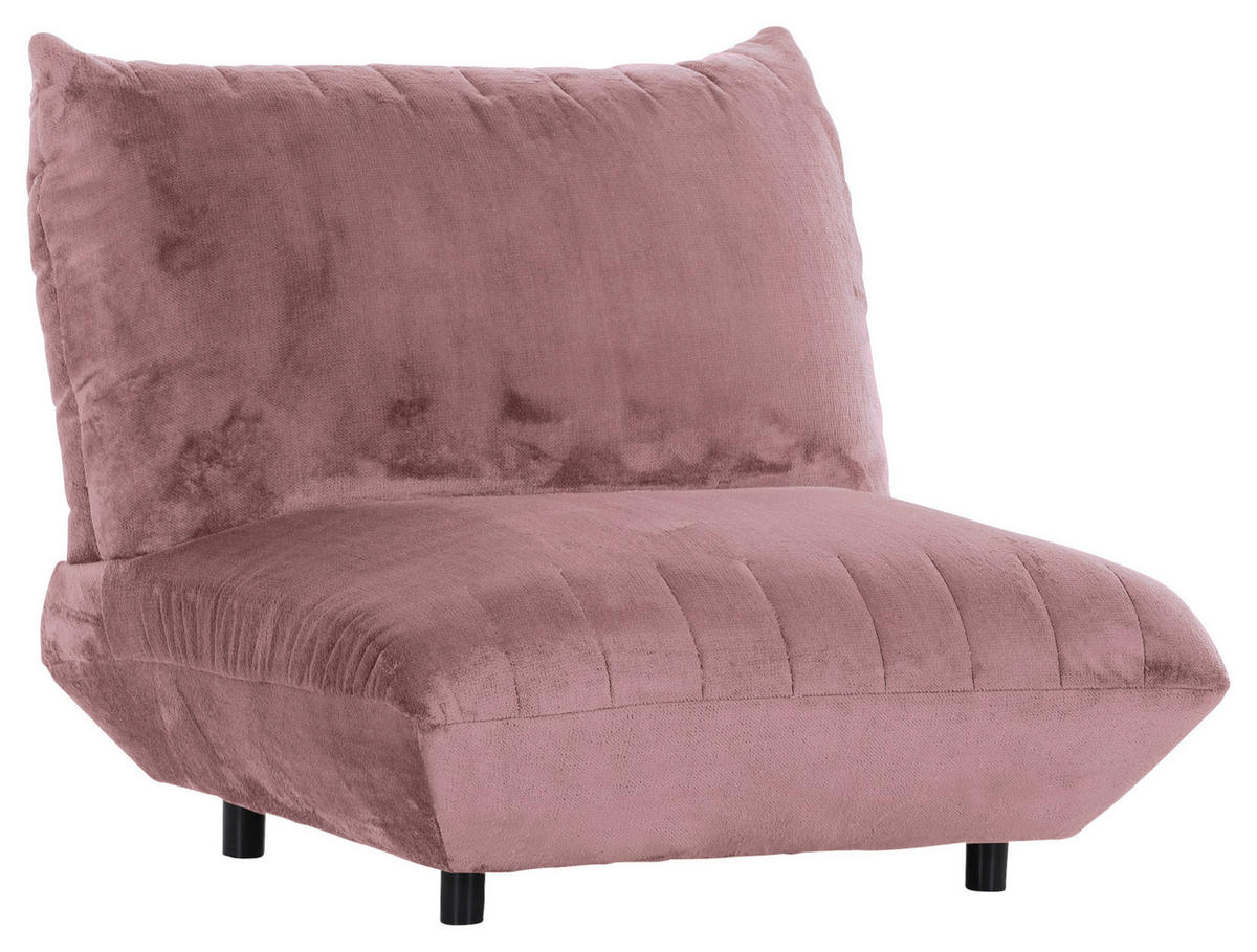 FÅTÖLJ i textil rosa  - svart/rosa, Klassisk, textil/plast (100/86/100cm) - MID.YOU