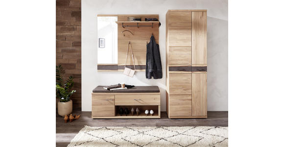 GARDEROBE Eichefarben - Eichefarben, Basics, Glas/Holz (246/202/39cm) - Linea Natura