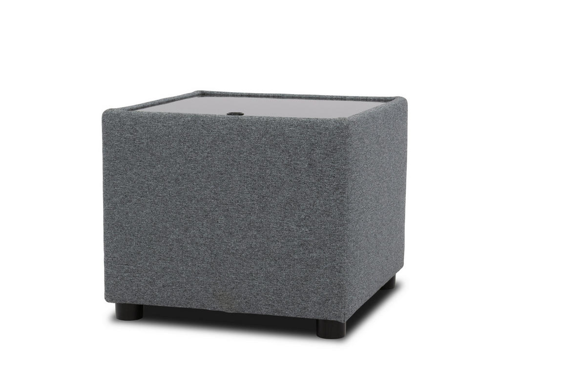 SITZBOX Uni  - Dunkelgrau/Schwarz, Design, Kunststoff/Textil (45/47/45cm) - LOOKS by W.Joop