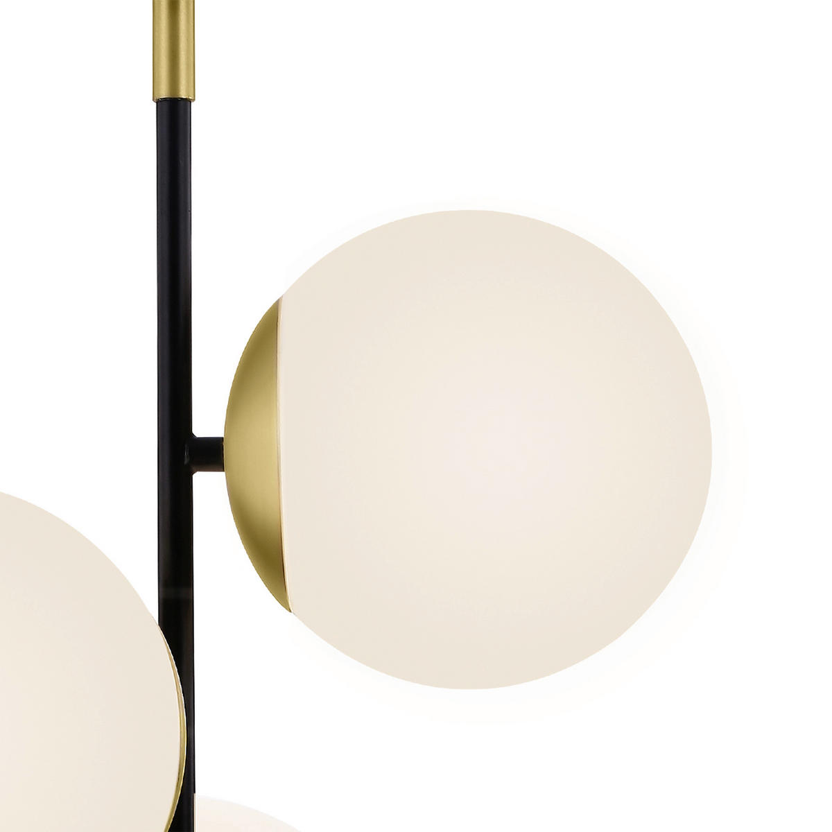 PENDELLEUCHTE 33,3/43/33,3 cm  - Goldfarben/Schwarz, Trend, Glas/Metall (33,3/43/33,3cm) - MAYTONI