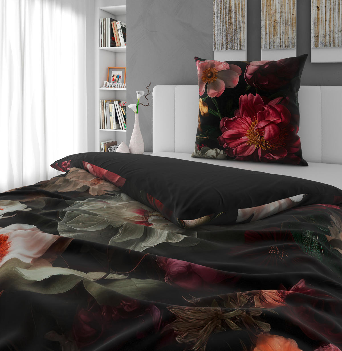 WENDEBETTWÄSCHE 2-teilig Satin 135/200 cm  - Multicolor, Textil (135/200cm) - Novel