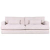 BIGSOFA in Cord Creme  - Weiss/Creme, Romantik / Landhaus, Kunststoff/Textil (270/67/120cm) - Landscape