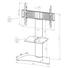 TV-RACK Schwarz, Silberfarben - Silberfarben/Schwarz, KONVENTIONELL, Glas/Metall (111/80/40cm) TV-RACK Schwarz, Silberfarben - Silberfarben/Schwarz, KONVENTIONELL, Glas/Metall (111/80/40cm)
