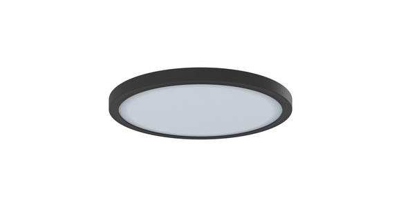 LED-DECKENLEUCHTE 29,3/2,8 cm   - Schwarz, Basics, Kunststoff (29,3/2,8cm) - Novel