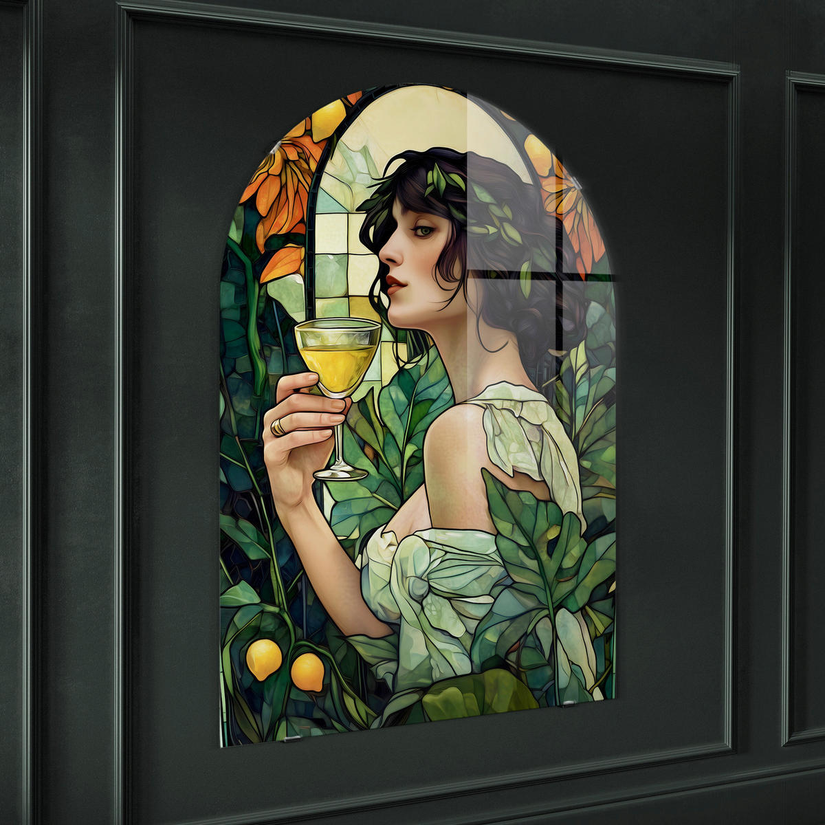 GLASBILD 70/100 cm  - Multicolor, Basics, Glas/Papier (70/100cm)