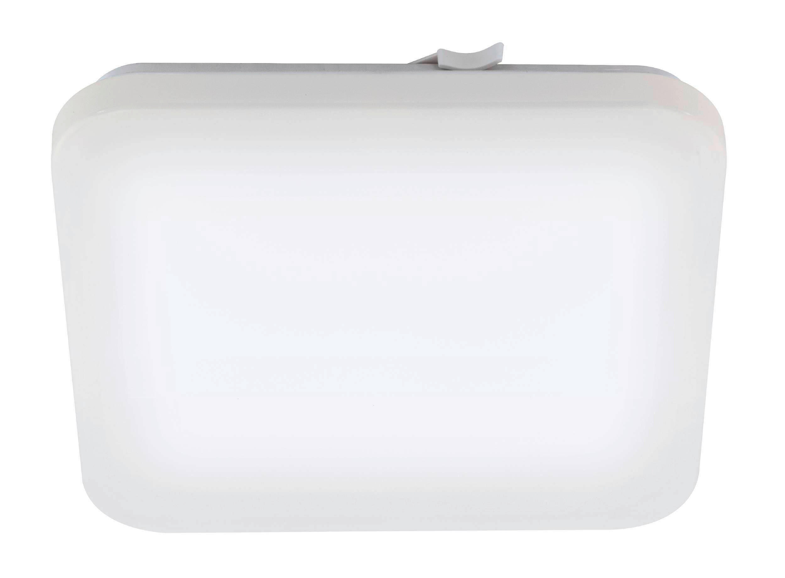 TAKLAMPA FÖR BADRUM Manaus 33/33/7 cm  - vit, Basics, metall/plast (33/33/7cm) - Celina