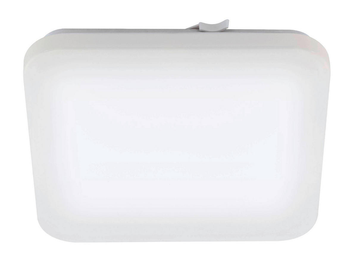 TAKLAMPA FÖR BADRUM Manaus 33/33/7 cm  - vit, Basics, metall/plast (33/33/7cm) - Celina