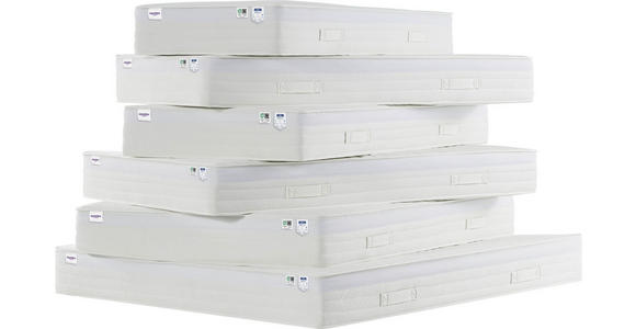 TASCHENFEDERKERNMATRATZE 120/200 cm Höhe ca. 23 cm  - Weiß, KONVENTIONELL, Textil (120/200cm) - Sleeptex