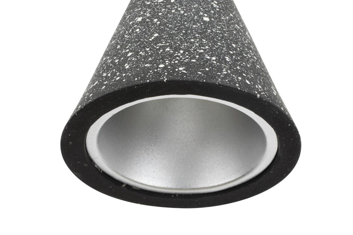 HÄNGELEUCHTE 15/120 cm  - Schwarz, Design, Stein/Metall (15/120cm) - Collet's Monde