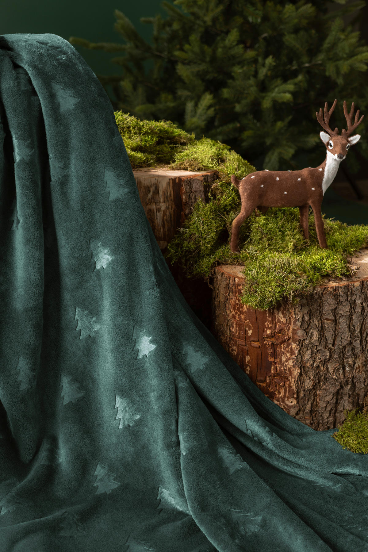 Pătură 150/200 cm  - verde, Basics, textil (150/200cm) - MISTRAL