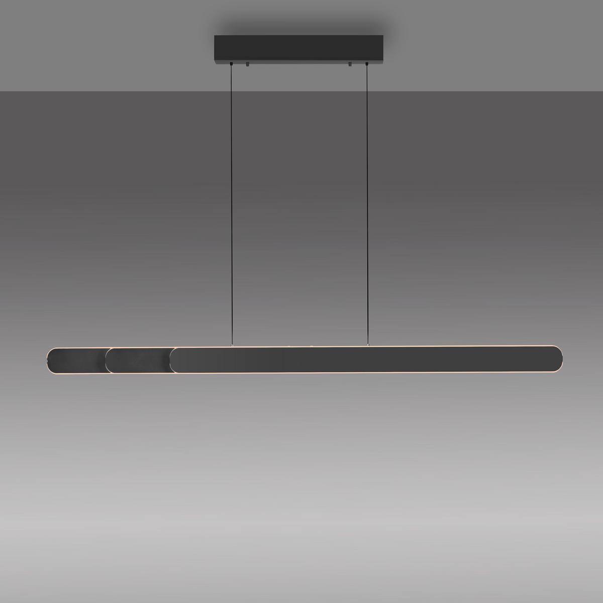 LED-PENDELLEUCHTE 160/5,5/180 cm  - Schwarz, Design, Kunststoff/Metall (160/5,5/180cm) - Schöner Wohnen