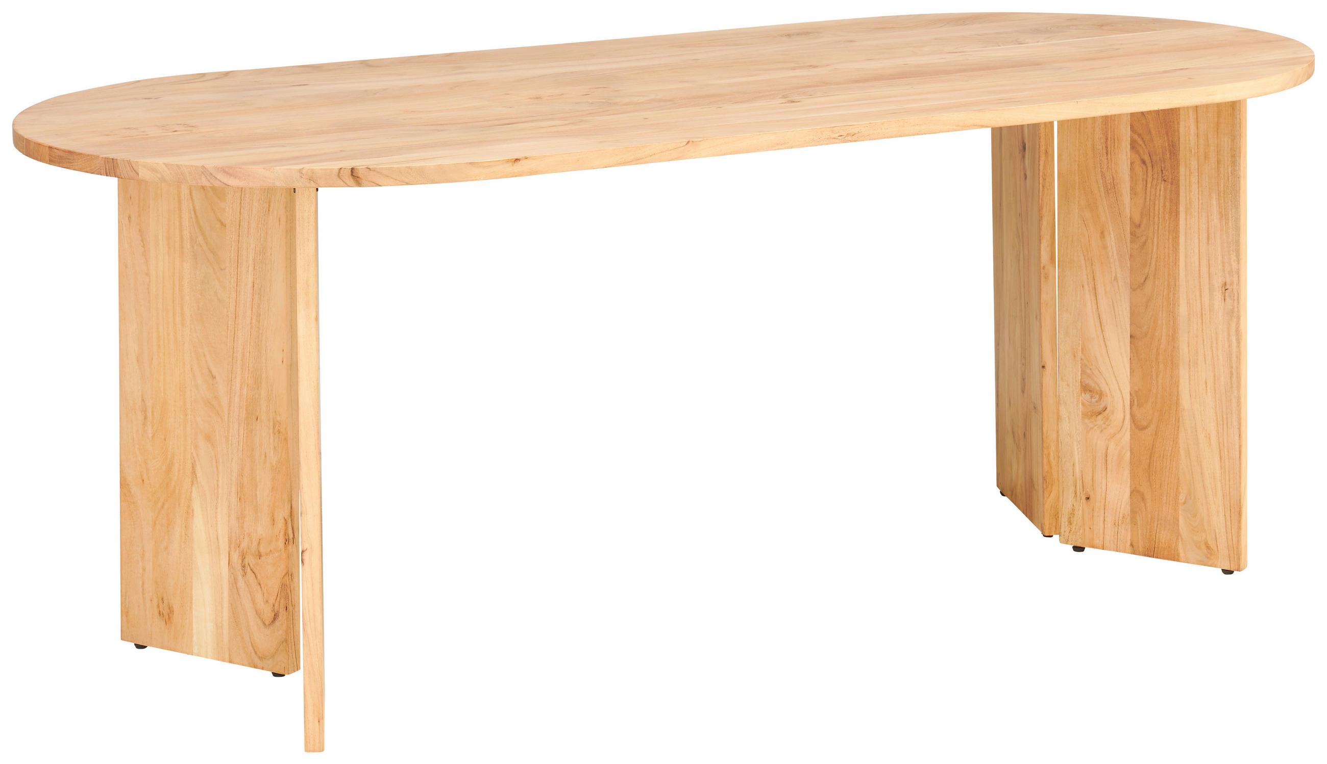 ESSTISCH Akazie vollmassiv oval Akaziefarben  - Akaziefarben, MODERN, Holz (200/76/90cm) - MID.YOU