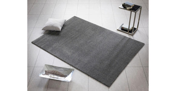 WEBTEPPICH Louvre Melange 80/150 cm Anthrazit  - Anthrazit, Basics, Textil (80/150cm) - Novel