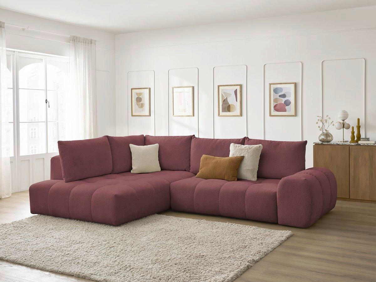 XXXLutz Eckschlafsofa Everest Rot 320x212 cm
