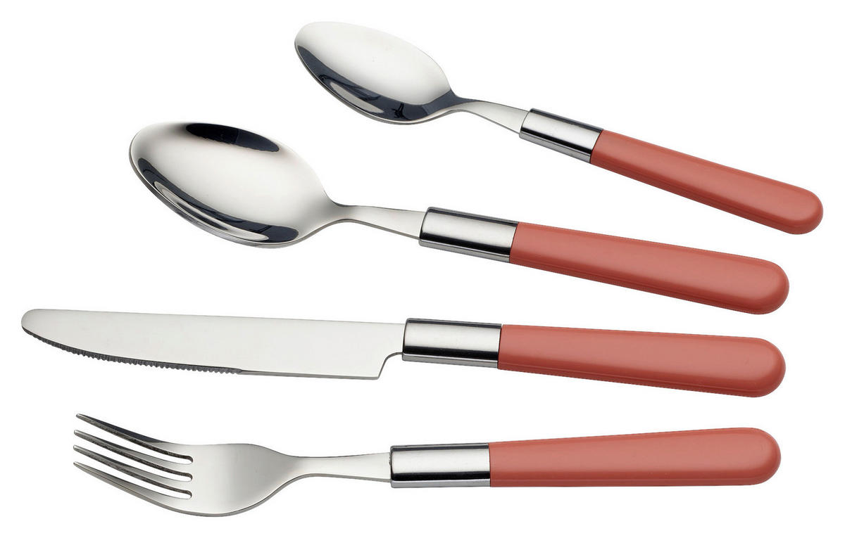 BESTICKSET Bistro  16 delar  - rosa, Design, metall/plast - Echtwerk