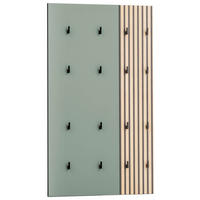 GARDEROBENPANEEL  in 73,5/109/2,6 cm  - Eichefarben/Grün, Design, Holzwerkstoff (73,5/109/2,6cm) - MID.YOU