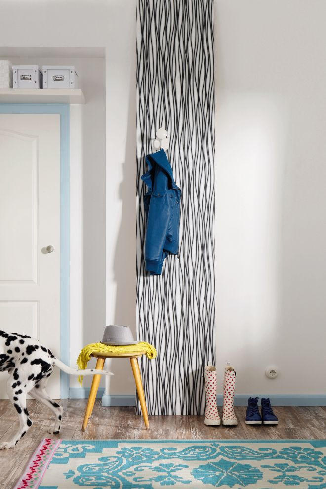 VLIESOVÁ TAPETA velikost: 50/270 cm - čierna/biela, Basics (50/270cm) - Komar