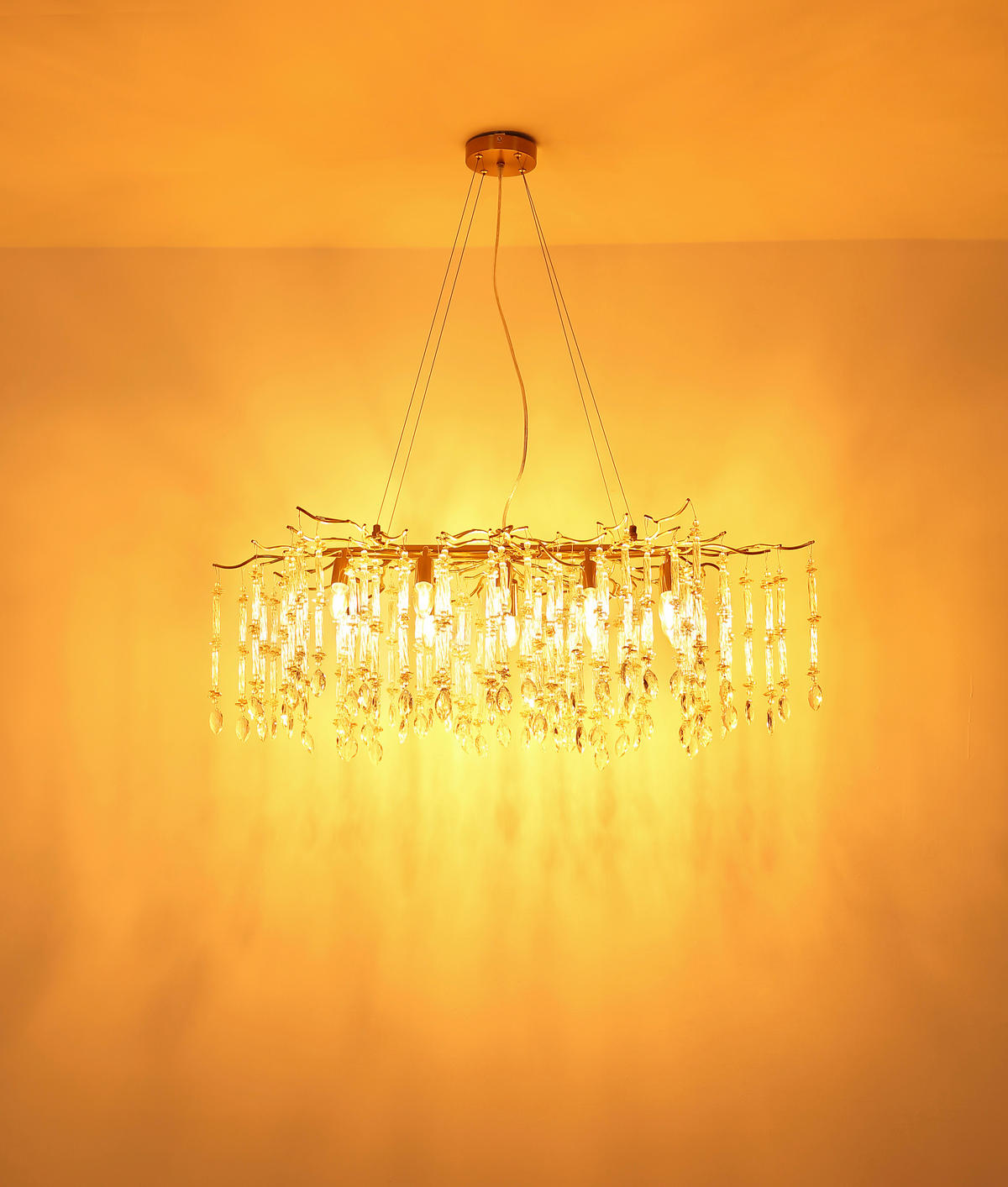 HÄNGELEUCHTE 100/60/120 cm  - Klar/Transparent, Design, Glas/Kunststoff (100/60/120cm) - Globo