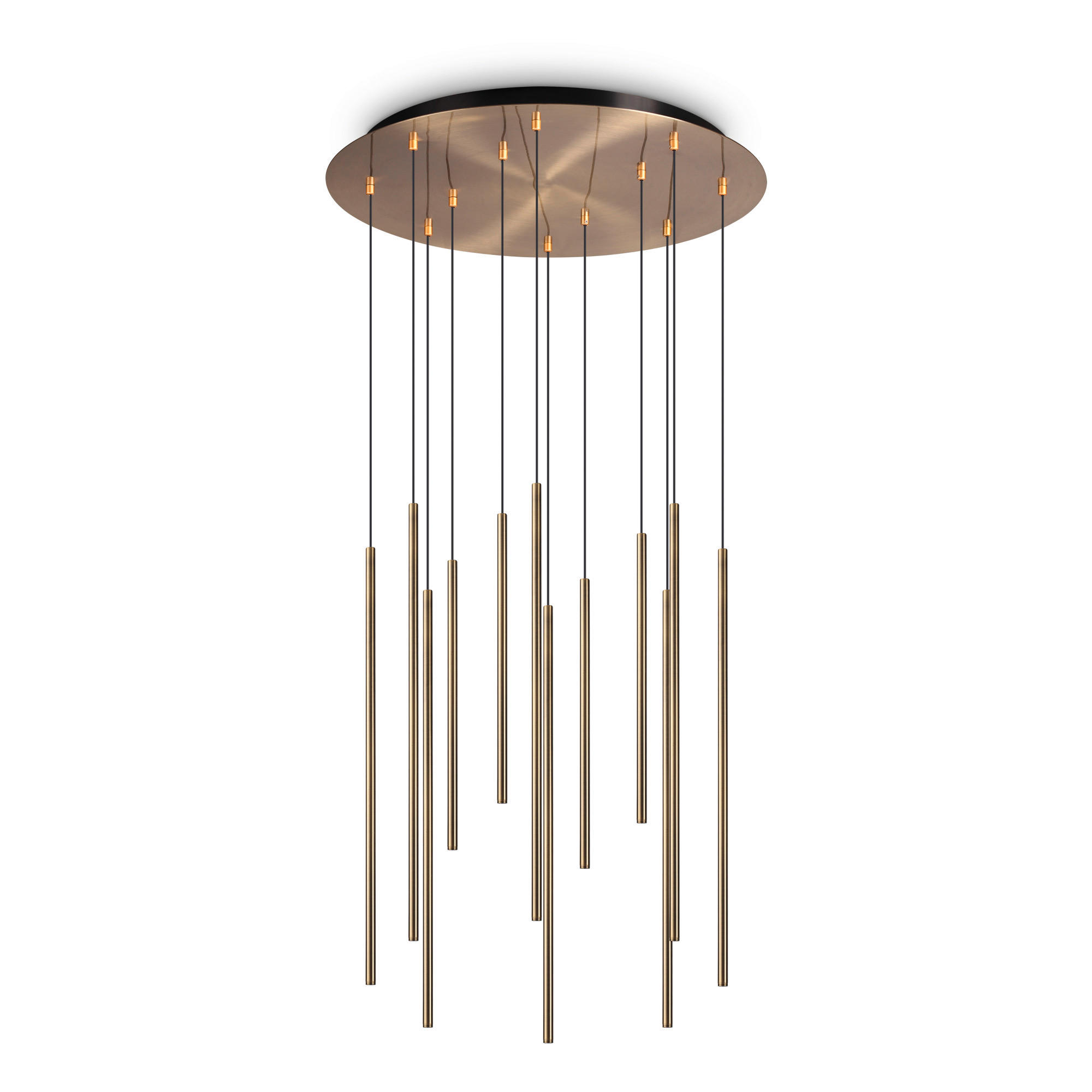 LED-HÄNGELEUCHTE 60/105/150 cm  - Messingfarben, Design, Metall (60/105/150cm) - Ideal Lux