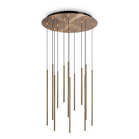 LED-HÄNGELEUCHTE Filo Ottone 60/105/150 cm   - Messingfarben, Design, Metall (60/105/150cm)