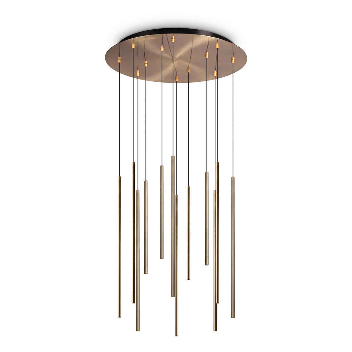 LED-HÄNGELEUCHTE Filo Ottone 60/105/150 cm   - Messingfarben, Design, Metall (60/105/150cm)