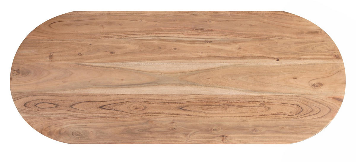 COUCHTISCH Akazie massiv Grau  - Grau, KONVENTIONELL, Holz/Metall (118/40/60cm) - Livetastic