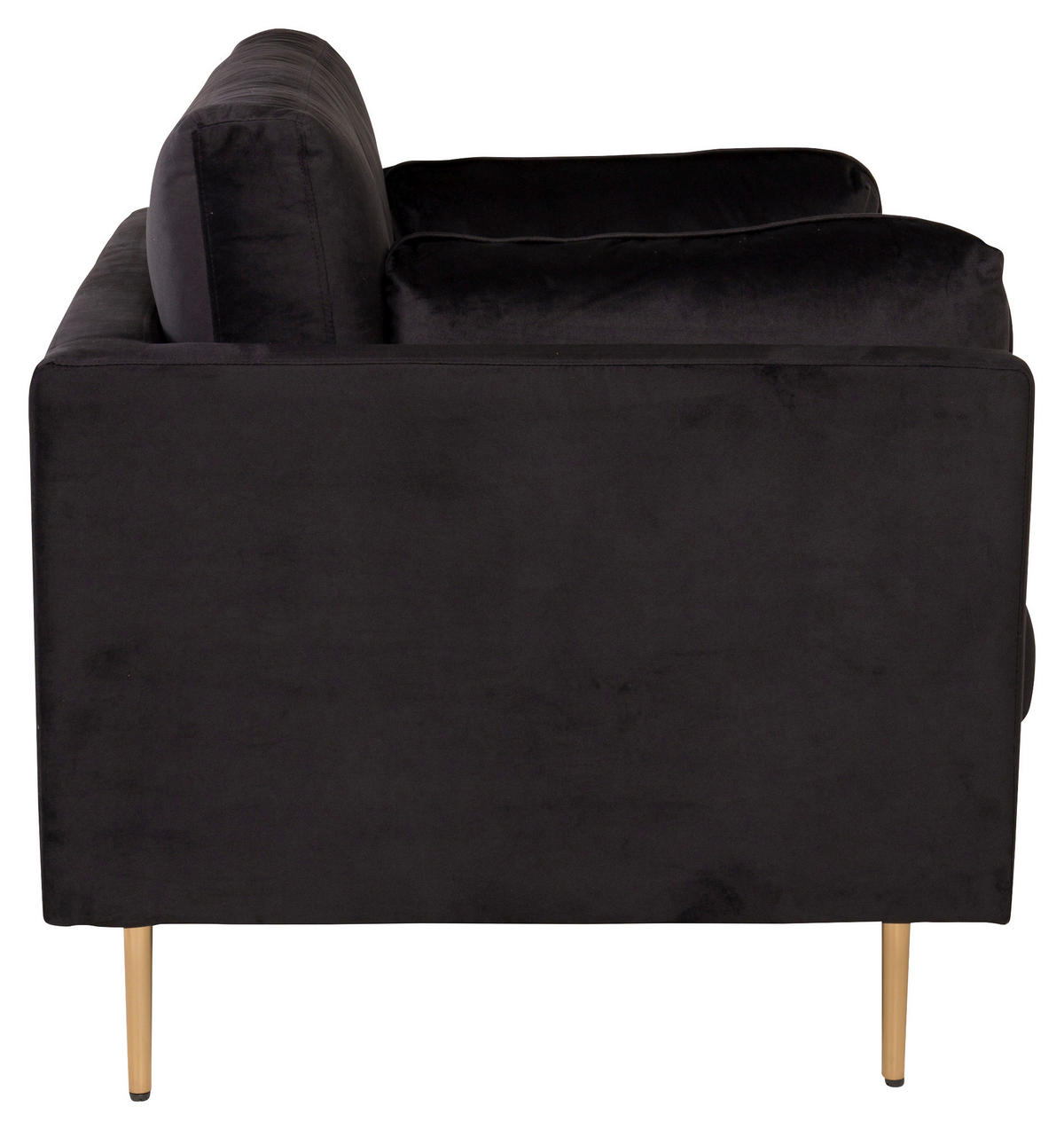 FÅTÖLJ i metall, textil svart, ljusbrun  - ljusbrun/svart, Design, metall/textil (110/84/86cm) - Livetastic
