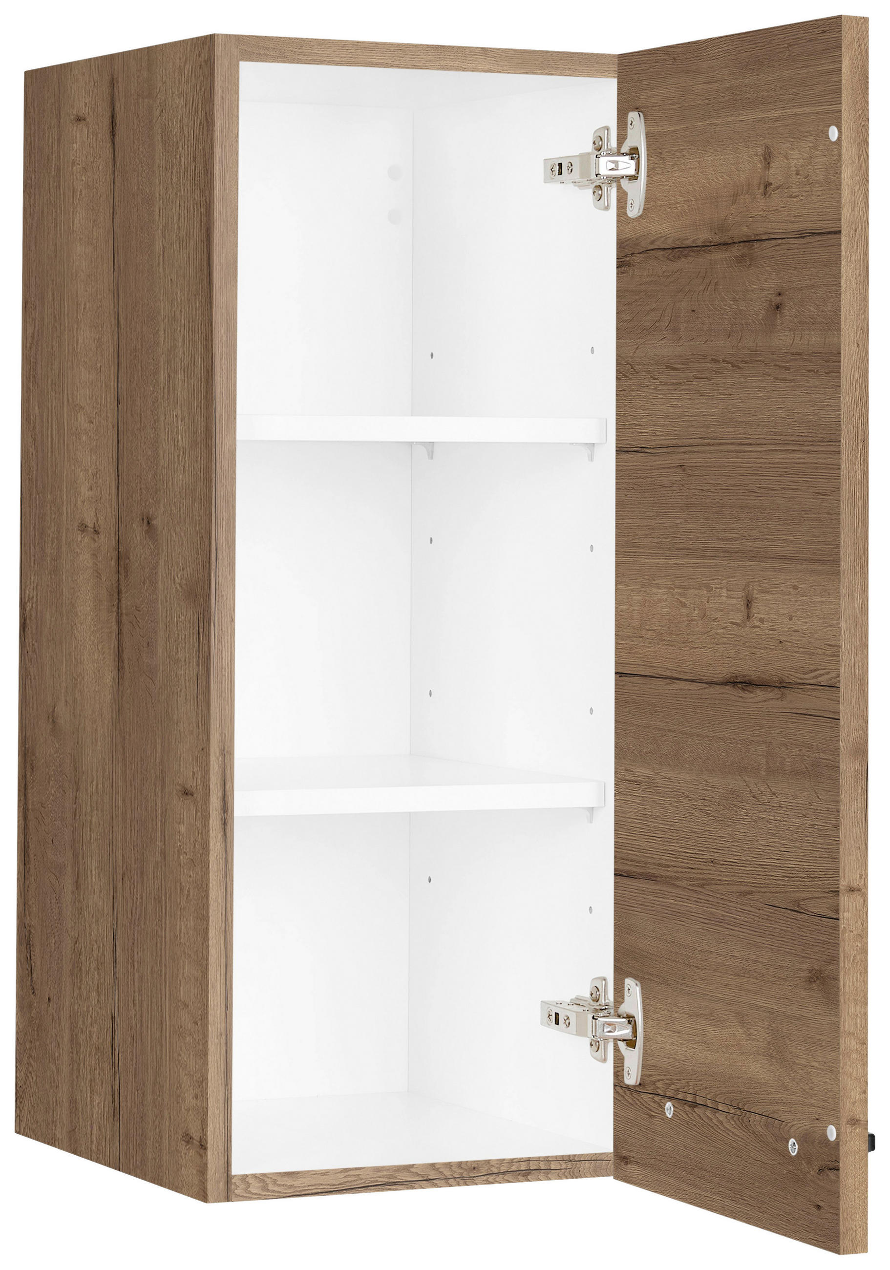 KÜCHENOBERSCHRANK 30/72/35 cm in Eiche dunkel - Eiche dunkel/Schwarz, MODERN, Holzwerkstoff/Metall (30/72/35cm) - Nobilia