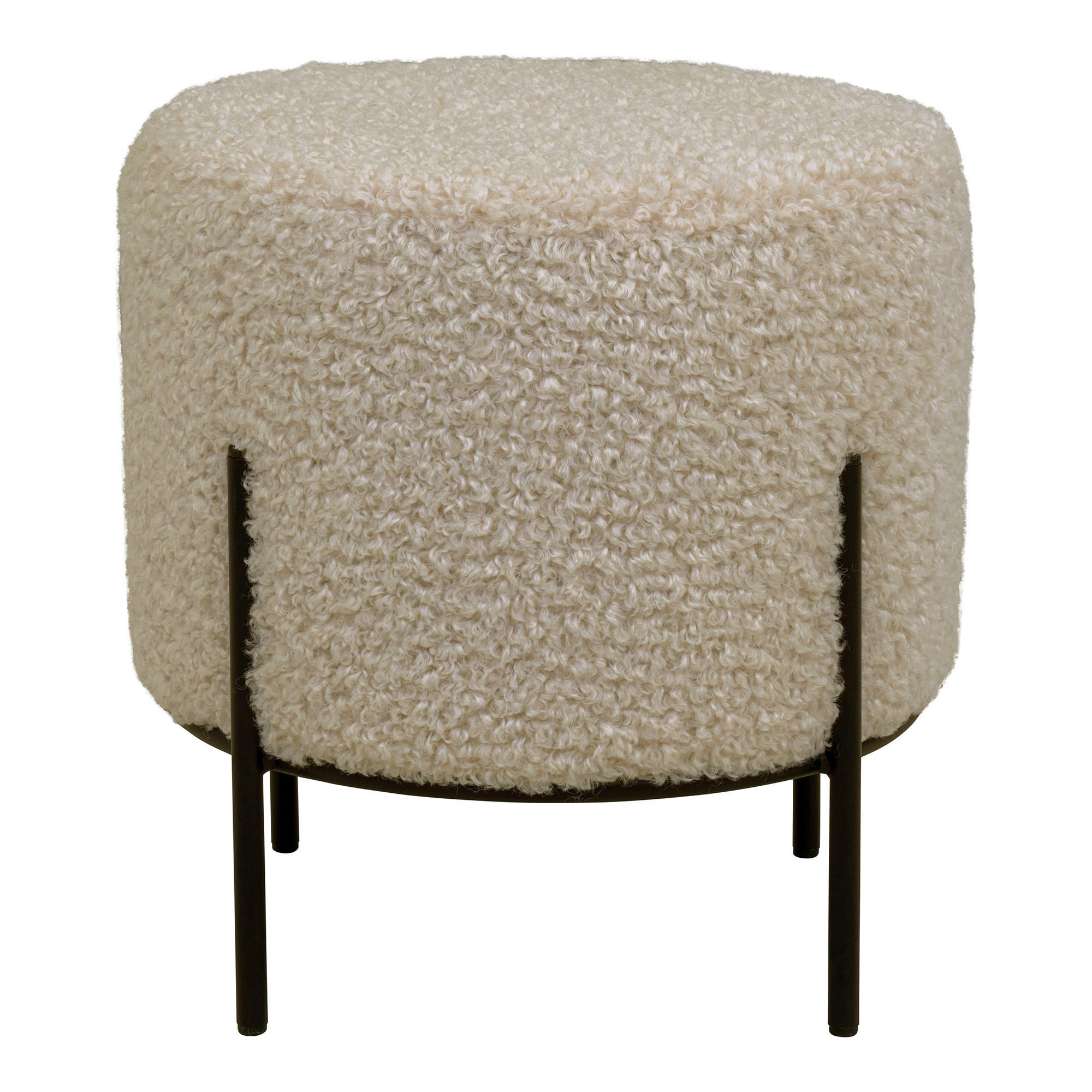 PALL i metall, textil svart, beige  - beige/svart, Design, metall/textil (35.5/37cm)
