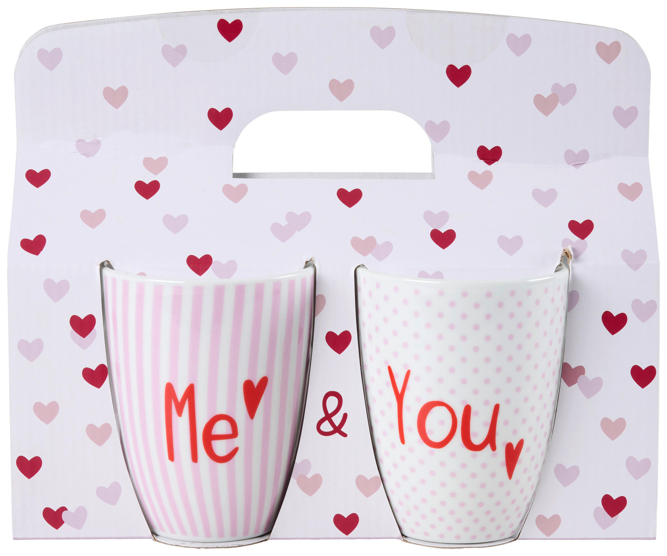 TASSE    - Rot/Rosa, KONVENTIONELL, Keramik (8/10,5cm)