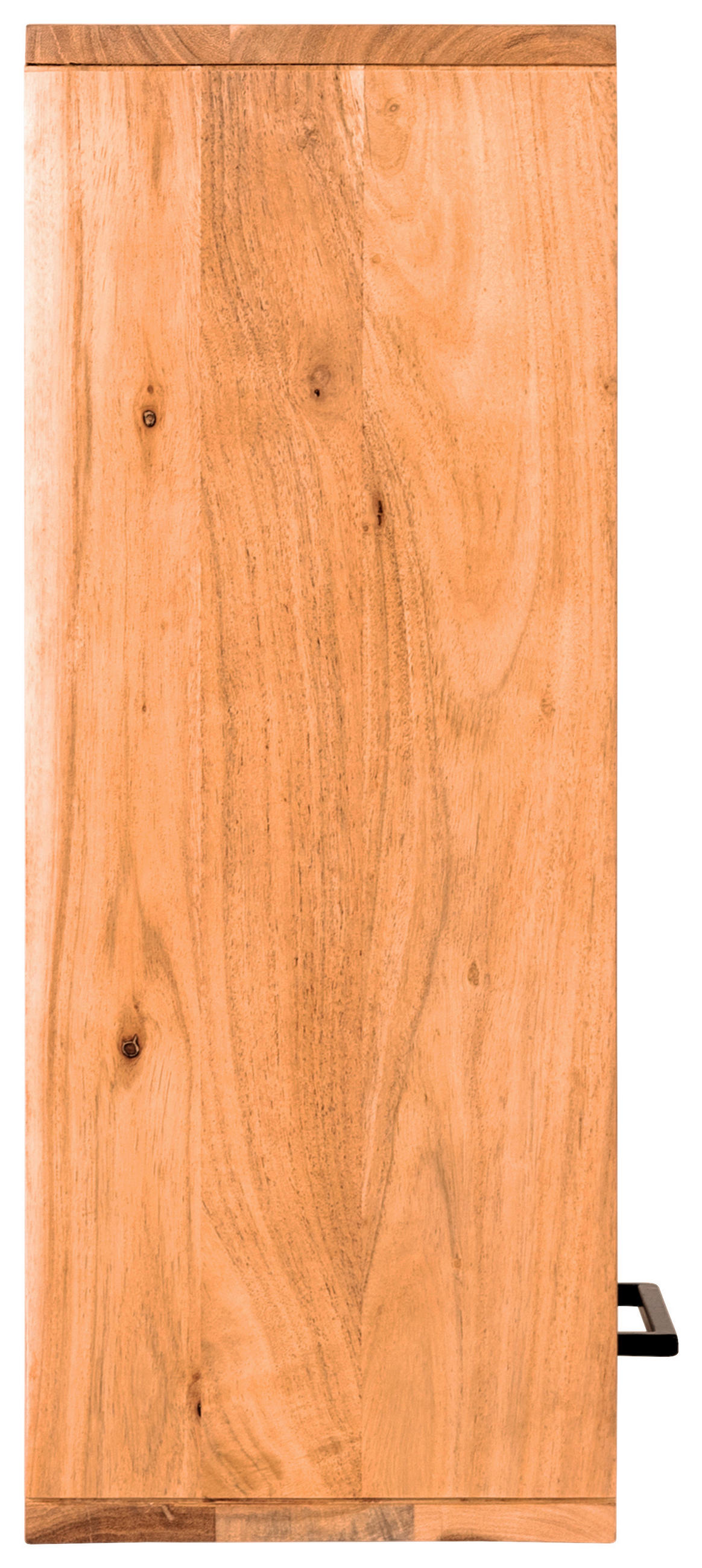 HÄNGESCHRANK 40/60/23 cm  - Schwarz/Akaziefarben, MODERN, Holz/Metall (40/60/23cm) - Livetastic