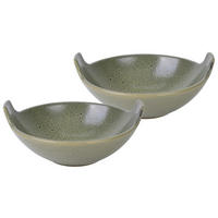 SCHÜSSELSET Streat Food  - Grün, Basics, Keramik (17/15,5cm) - Creatable