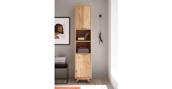 HOCHSCHRANK 40/190/35 cm  - Wildeiche, Basics, Holz (40/190/35cm) - Linea Natura