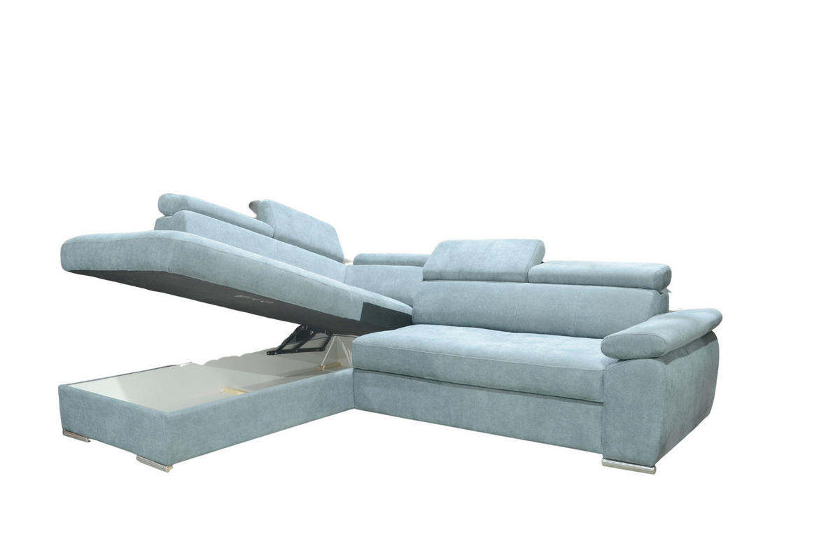 SJEDEĆA GARNITURA drvo, tekstil  siva   - siva, Moderno, drvo/tekstil (270/208cm) - Hom`in