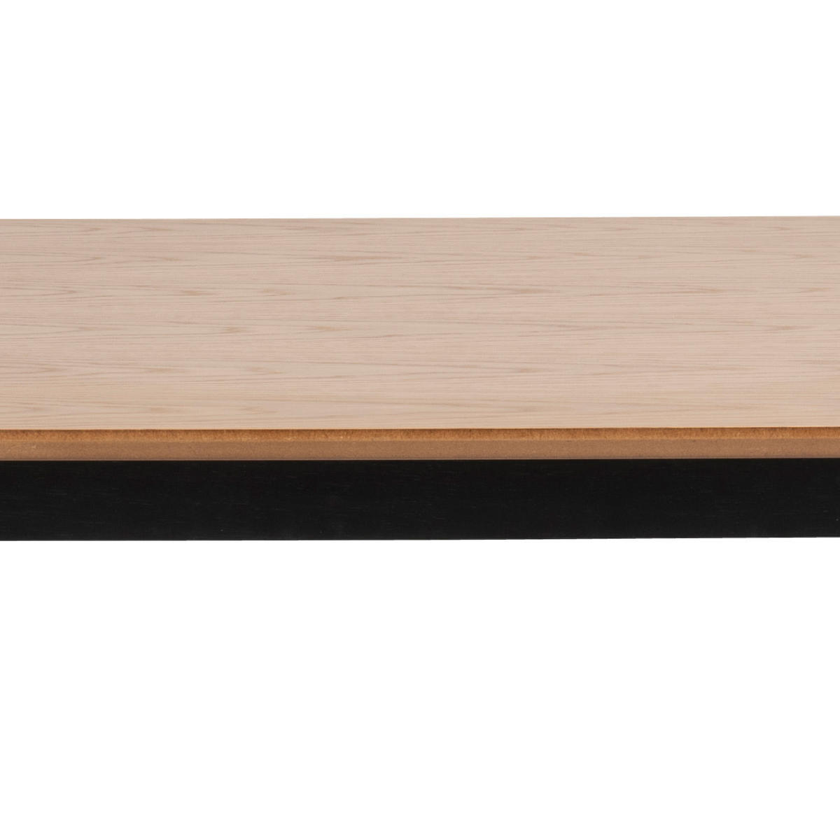 JEDILNA MIZA, črna, barve hrasta  - črna/barve hrasta, Konvencionalno, leseni material (120/80/76cm) - Carryhome