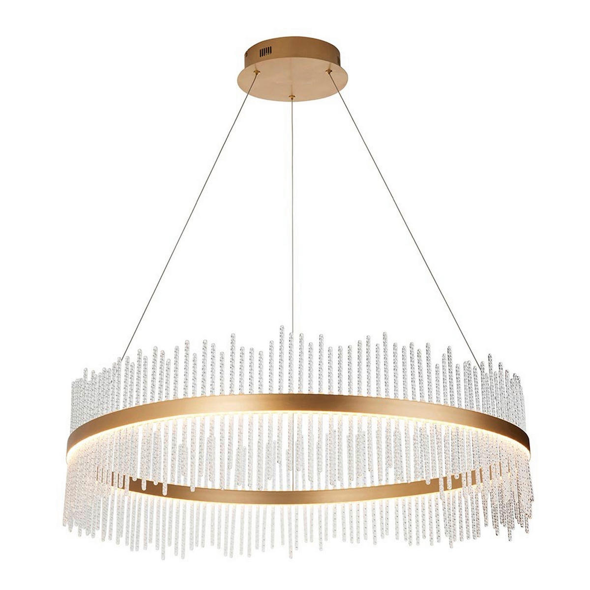 PENDELLEUCHTE 89/45-165 cm  - Goldfarben, KONVENTIONELL, Metall (89/45-165cm) - ENDON