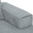 ECKSOFA  in Cord Hellgrau  285/170 cm  - Hellgrau/Schwarz, KONVENTIONELL, Textil/Metall (285/170cm) - Carryhome