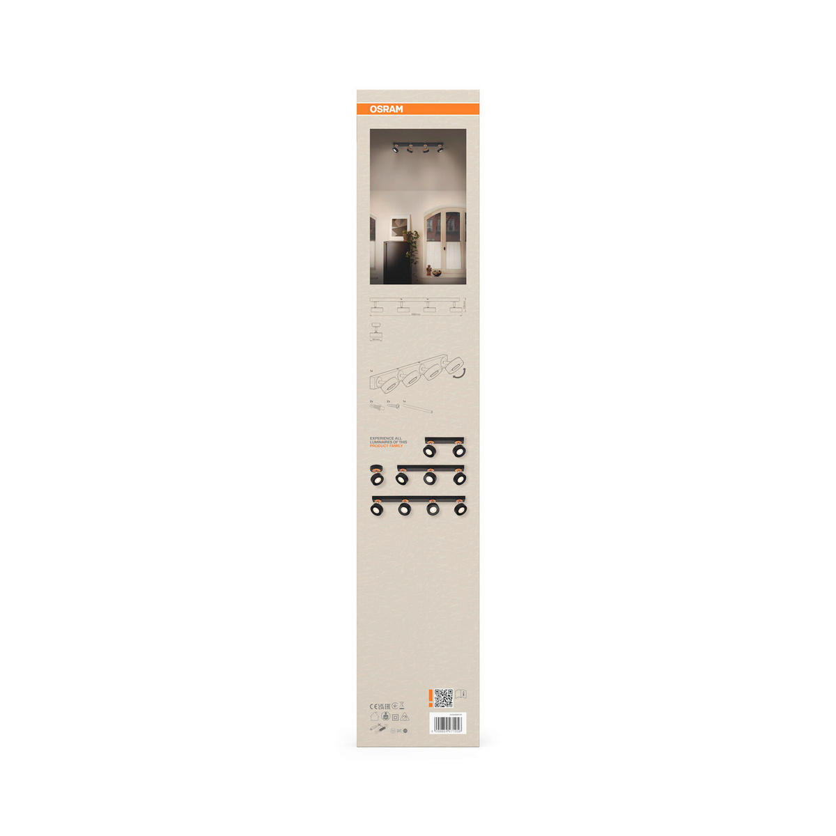 LED-STRAHLER 69,8/9/10,8 cm   - Schwarz, Design, Holz/Kunststoff (69,8/9/10,8cm) - Osram