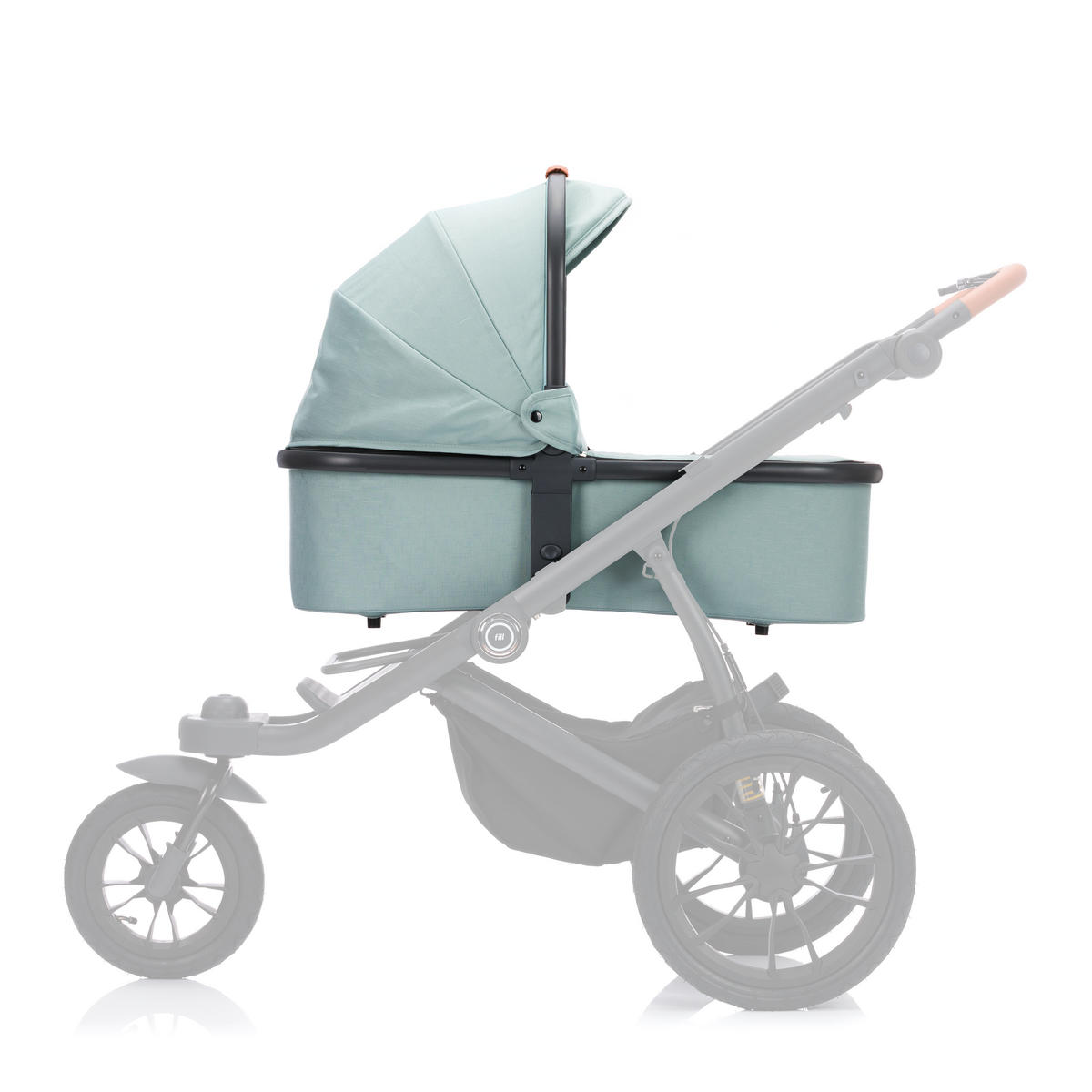 JOGGER Set Jogger Run  - Salbeigrün/Schwarz, Basics, Textil/Metall (125/57/107cm) - Fillikid