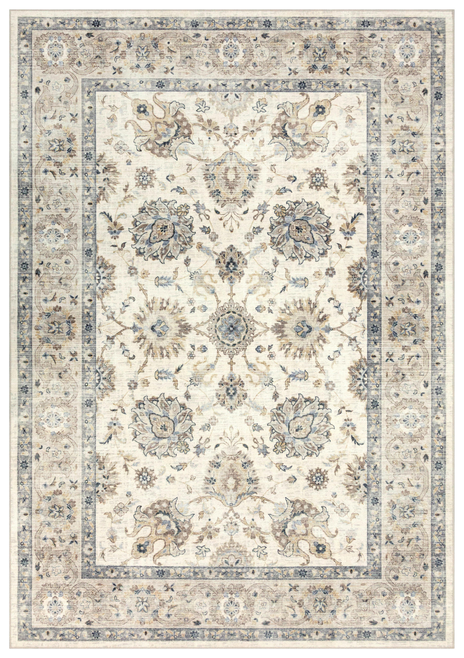 VINTAGE-TEPPICH  Wohnzimmer 160/230 cm Beige rechteckig  - Beige, KONVENTIONELL, Textil (160/230cm) - Novel