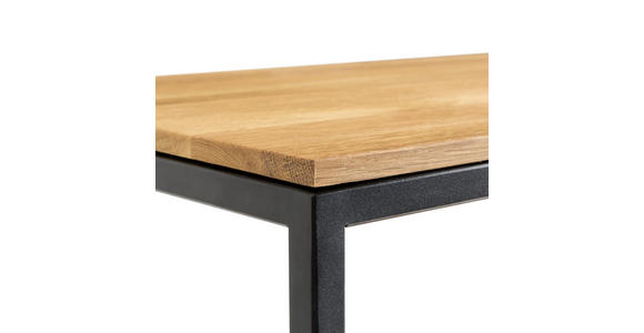 COUCHTISCH in Holz, Metall 70/70/41,5 cm - Eichefarben/Schwarz, MODERN, Holz/Metall (70/70/41,5cm) - Johann Jakob