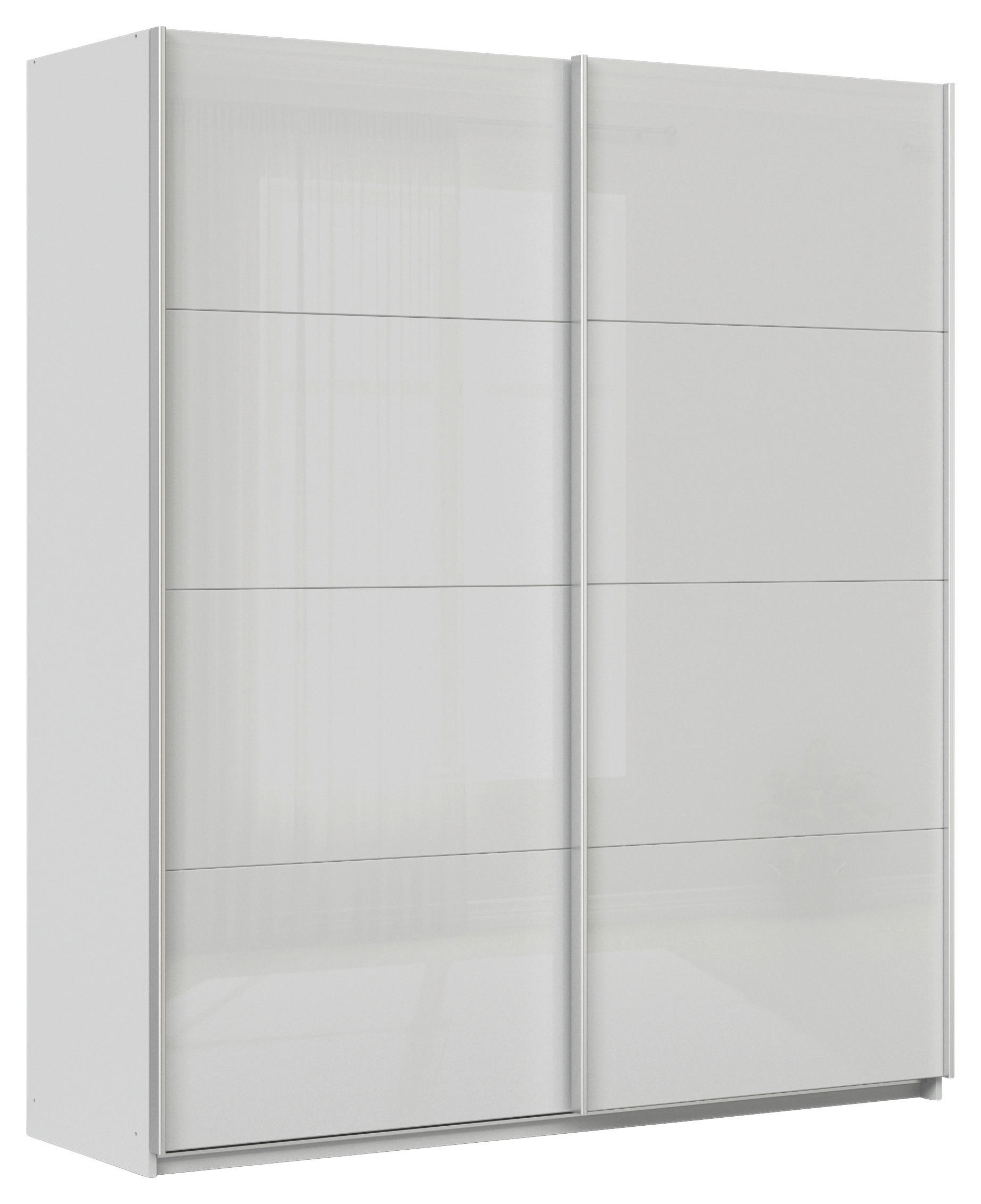 Schwebetürenschrank B: 181cm Feldkirch Seidengrau