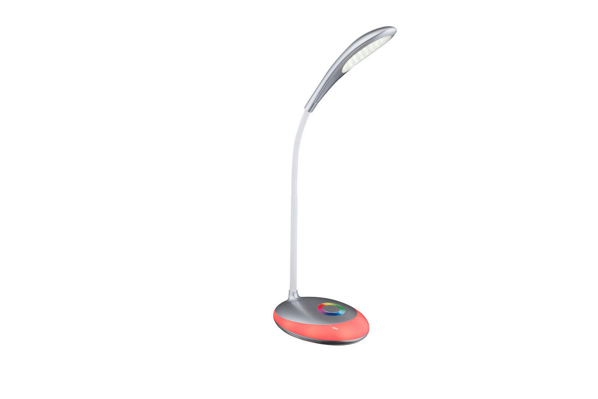 LED-TISCHLEUCHTE 30/11/48 cm   - Silberfarben, Design, Kunststoff (30/11/48cm) - Globo