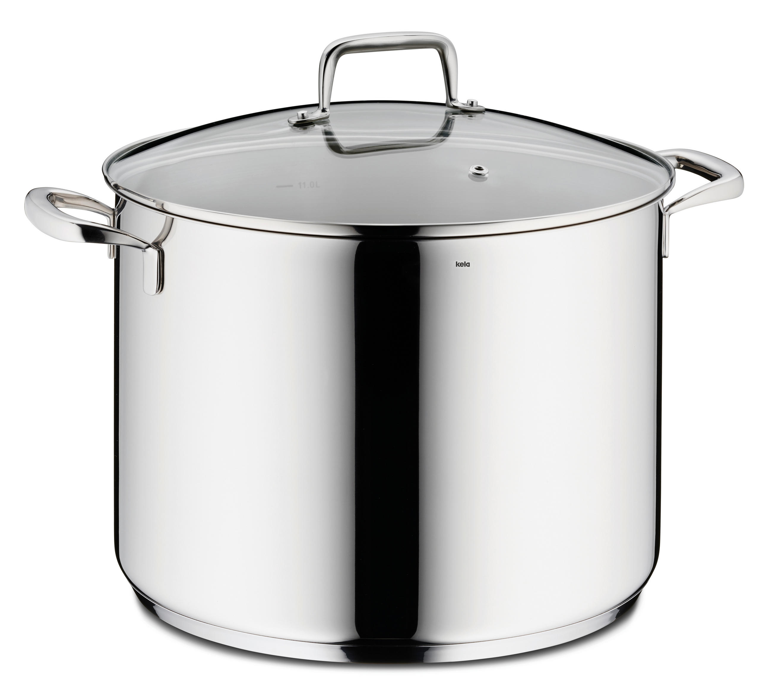 GEMÜSETOPF Flavoria 12,2 L  - Silberfarben, KONVENTIONELL, Glas/Metall (28/21,5cm) - Kela